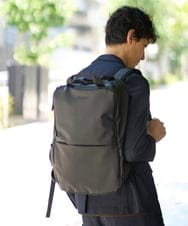 KT5GD23079 a.v.v MEN(アー・ヴェ・ヴェ) 【撥水】NESSスクエアリュック anello アネロ ビジネス ブラック