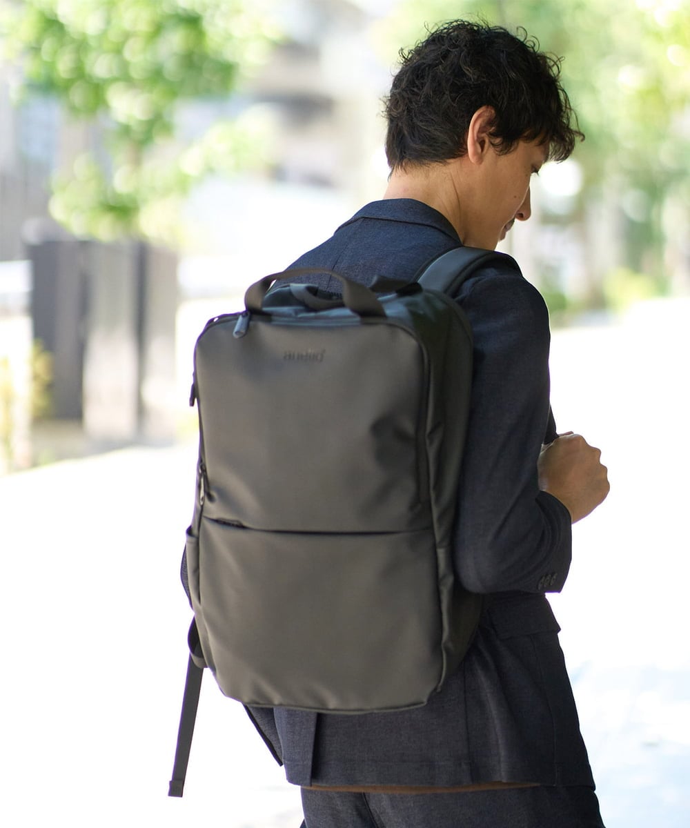 KT5GD23079 a.v.v MEN(アー・ヴェ・ヴェ) 【撥水】NESSスクエアリュック anello アネロ ビジネス ブラック