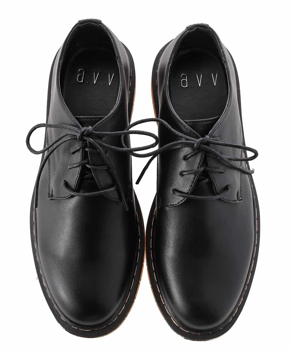 KT6GD67069 a.v.v MEN(アー・ヴェ・ヴェ) プレーントゥシューズ ブラック