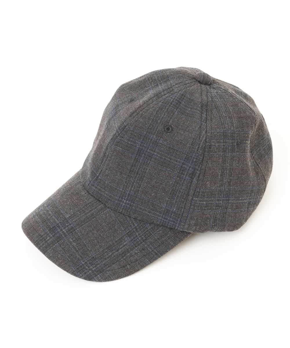 KT7AP36029 a.v.v MEN(アー・ヴェ・ヴェ) CHECK BB CAP		 ダークグレー