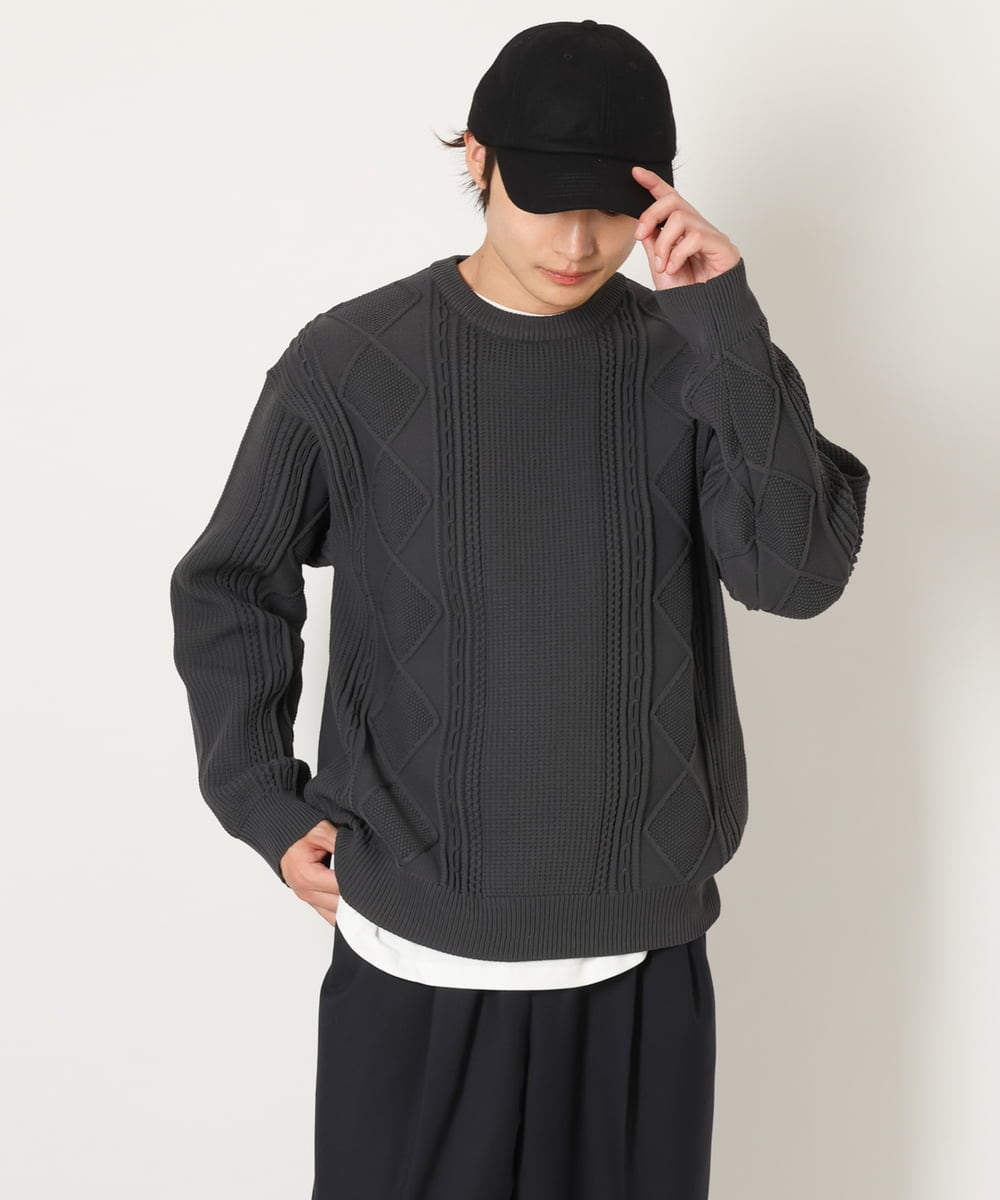 KT7AV88029 a.v.v MEN(アー・ヴェ・ヴェ) 【NEW HATTAN】フラノキャップ ブラック