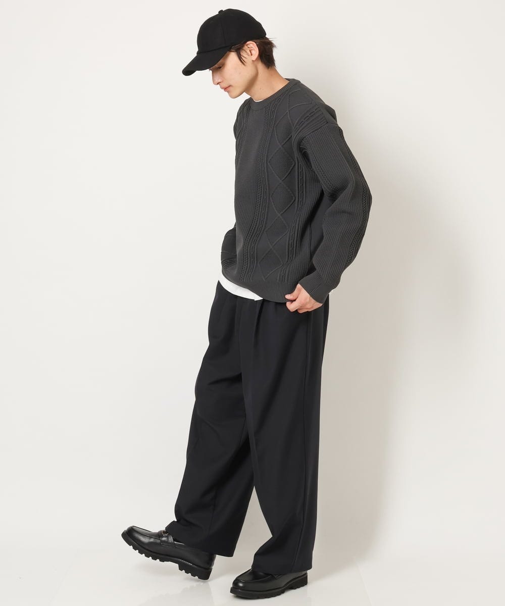 KT7AV88029 a.v.v MEN(アー・ヴェ・ヴェ) 【NEW HATTAN】フラノキャップ ブラック