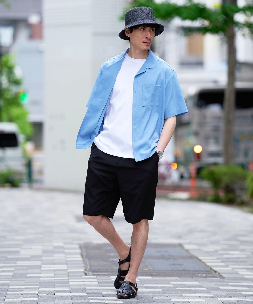 KT7GD49040 a.v.v MEN(アー・ヴェ・ヴェ) 【夏の陽射し対策にも】ブレードバケットハット ブラック