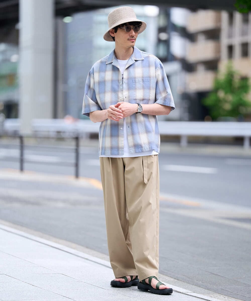 KT7GD49040 a.v.v MEN(アー・ヴェ・ヴェ) 【夏の陽射し対策にも】ブレードバケットハット ブラック