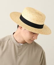 KT7GV16039 a.v.v MEN(アー・ヴェ・ヴェ) 【ユニセックス】ストローカンカン帽 ベージュ