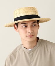 KT7GV16039 a.v.v MEN(アー・ヴェ・ヴェ) 【ユニセックス】ストローカンカン帽 ベージュ