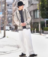 KT7GV19036 a.v.v MEN(アー・ヴェ・ヴェ) 【ユニセックス】クロッシェサーモハット ブラック