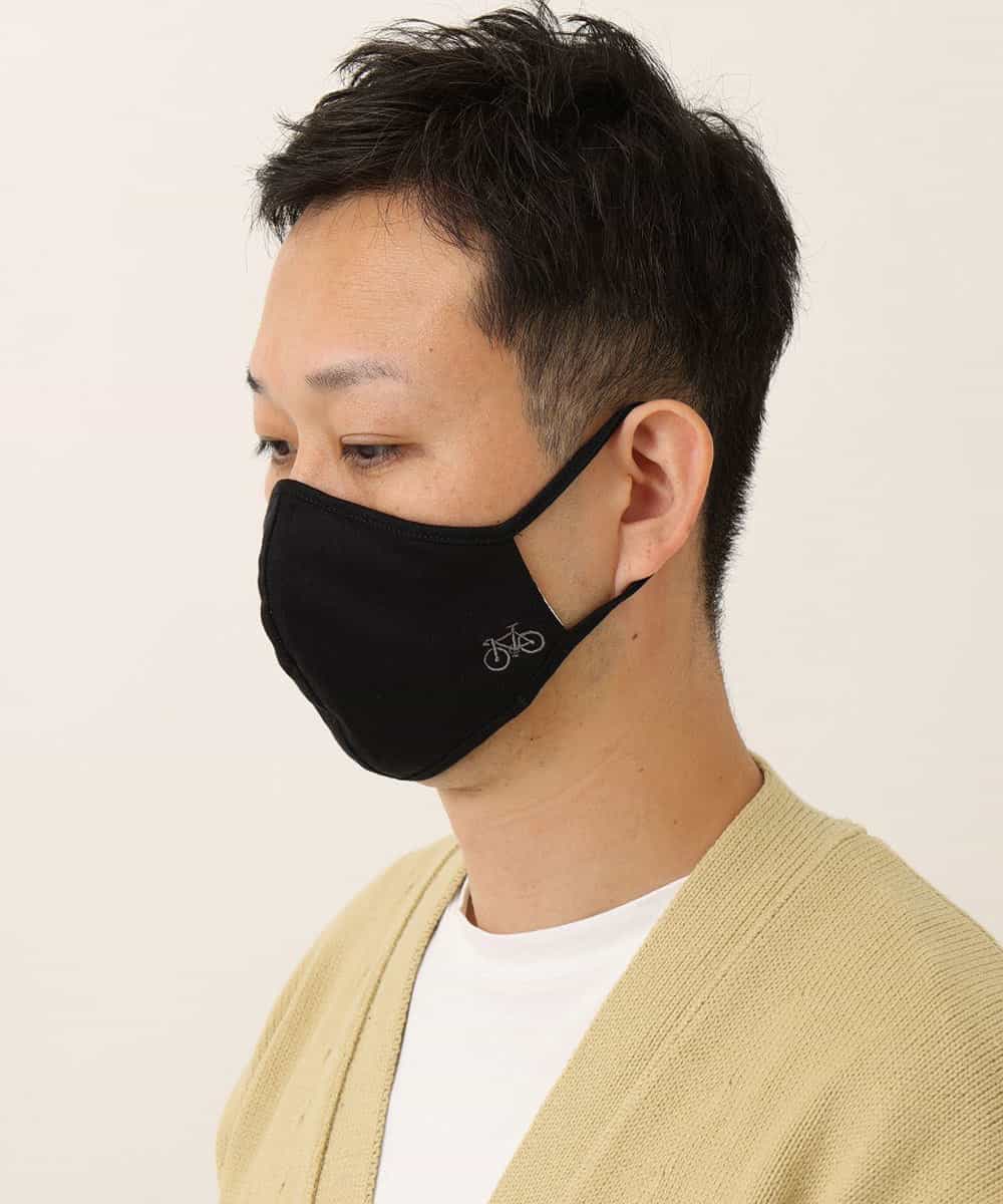 KTYAM01009 a.v.v MEN(アー・ヴェ・ヴェ) 自転車刺繍カットソーマスク ライトブルー