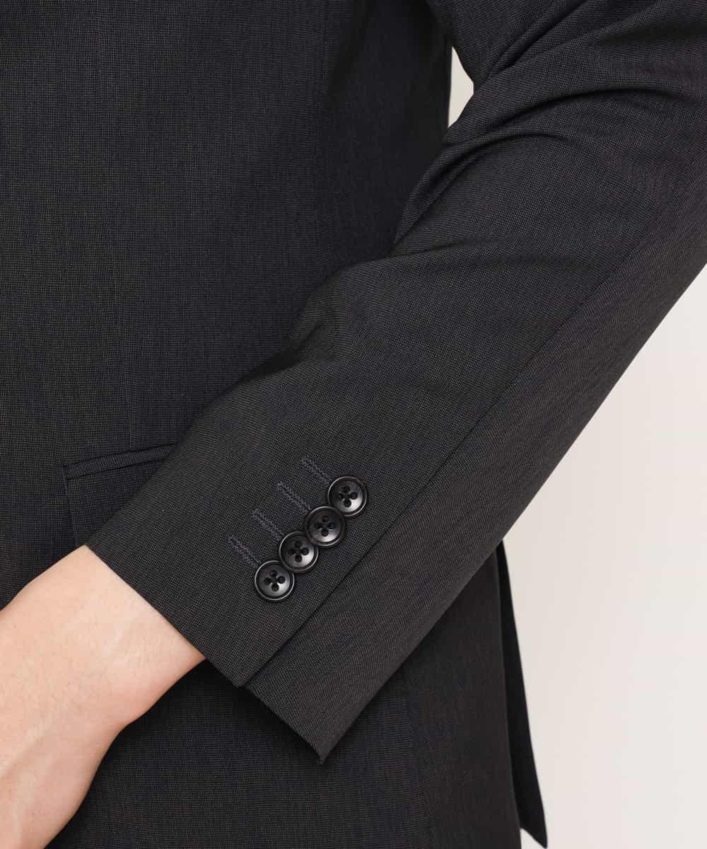 KWJGJ03139 a.v.v MEN(アー・ヴェ・ヴェ) 【洗濯機で洗える/セットアップ対応】メランジストレッチテーラードジャケット ダークグレー