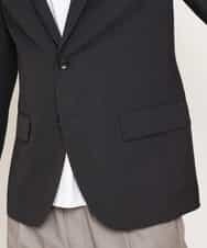 KWJGJ03139 a.v.v MEN(アー・ヴェ・ヴェ) 【洗濯機で洗える/セットアップ対応】メランジストレッチテーラードジャケット ダークグレー