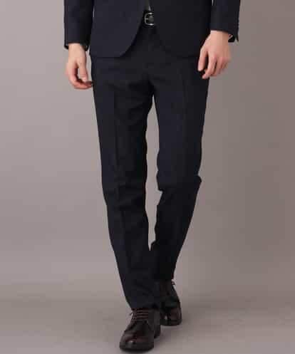 KWLEJ01089 a.v.v MEN 【セットアップ対応】メランジストレッチスラックス