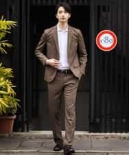 KWLEJ01089 a.v.v MEN(アー・ヴェ・ヴェ) 【セットアップ対応】メランジストレッチスラックス ネイビー