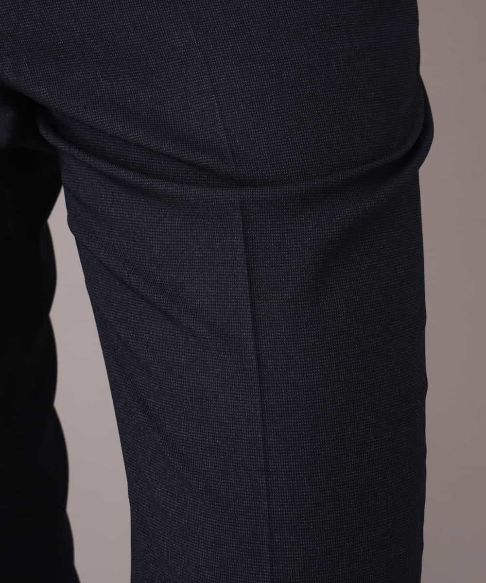 KWLEJ01089 a.v.v MEN(アー・ヴェ・ヴェ) 【セットアップ対応】メランジストレッチスラックス ネイビー