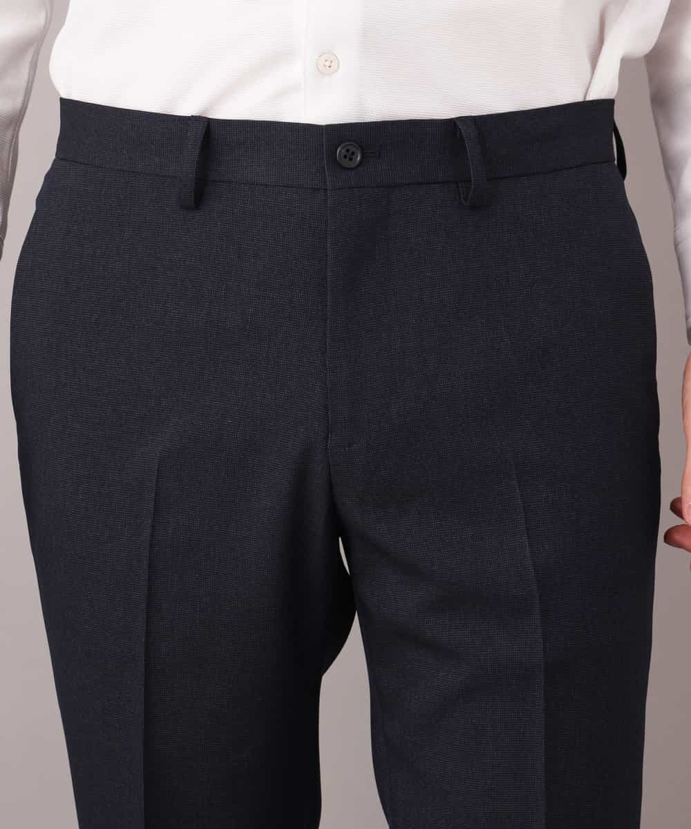 KWLEJ01089 a.v.v MEN(アー・ヴェ・ヴェ) 【セットアップ対応】メランジストレッチスラックス ネイビー