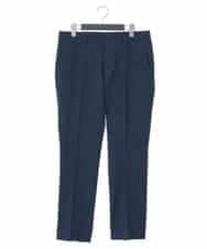 KWLGJ02079 a.v.v MEN(アー・ヴェ・ヴェ) 【洗濯機で洗える/セットアップ対応】ハウンドトゥースストレッチスラックス ネイビー