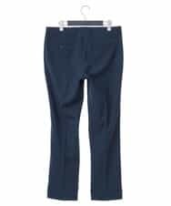 KWLGJ02079 a.v.v MEN(アー・ヴェ・ヴェ) 【洗濯機で洗える/セットアップ対応】ハウンドトゥースストレッチスラックス ネイビー