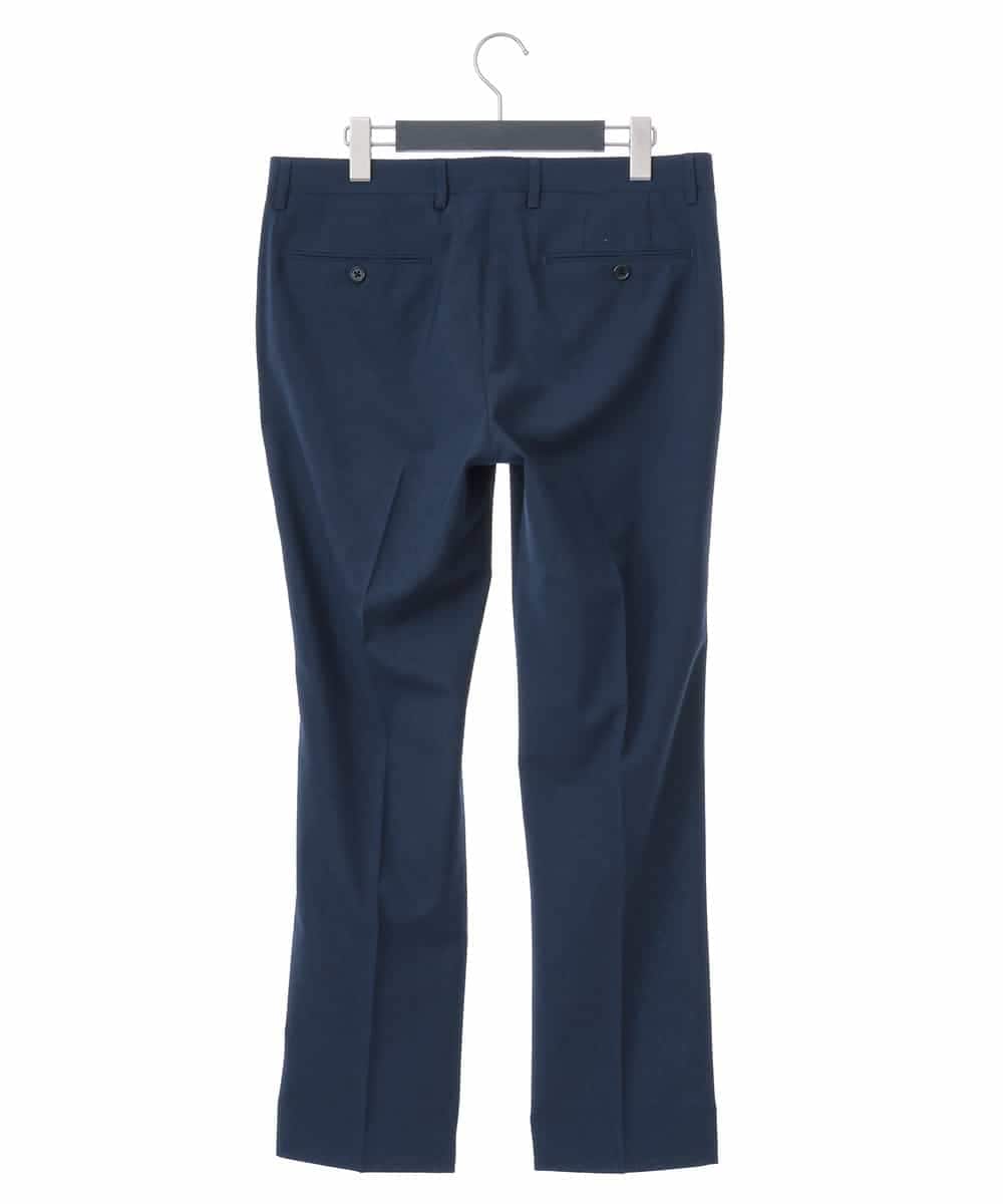 KWLGJ02079 a.v.v MEN(アー・ヴェ・ヴェ) 【洗濯機で洗える/セットアップ対応】ハウンドトゥースストレッチスラックス ネイビー