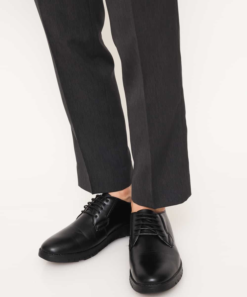 KWLGJ03079 a.v.v MEN(アー・ヴェ・ヴェ) 【洗濯機で洗える/セットアップ対応】メランジストレッチスラックス ダークグレー