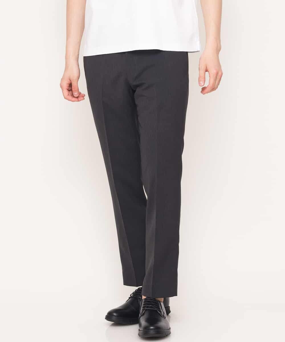 KWLGJ03079 a.v.v MEN(アー・ヴェ・ヴェ) 【洗濯機で洗える/セットアップ対応】メランジストレッチスラックス ダークグレー