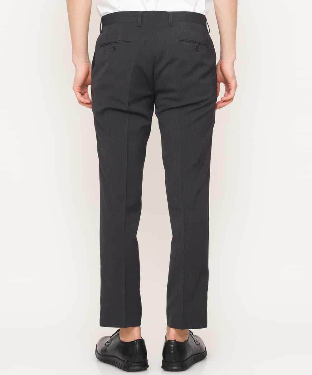 KWLGJ03079 a.v.v MEN(アー・ヴェ・ヴェ) 【洗濯機で洗える/セットアップ対応】メランジストレッチスラックス ダークグレー