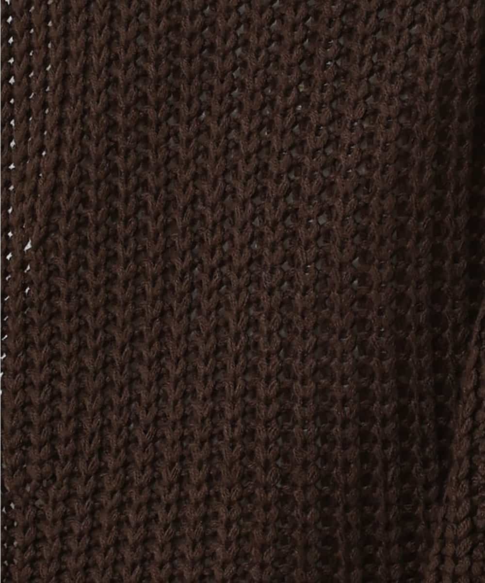 MAIJL86089 MK MICHEL KLEIN HOMME(MKミッシェルクランオム) タートルポンチョベスト ブラウン