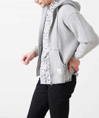 MAJDQ04079 MK MICHEL KLEIN HOMME ワッフルパーカー