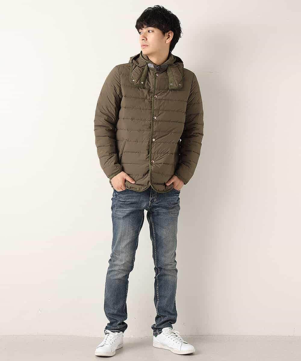 MAJJF01230 MK MICHEL KLEIN HOMME(MKミッシェルクランオム) 【Vincent et Mireille】フード付きダウンジャケット カーキ