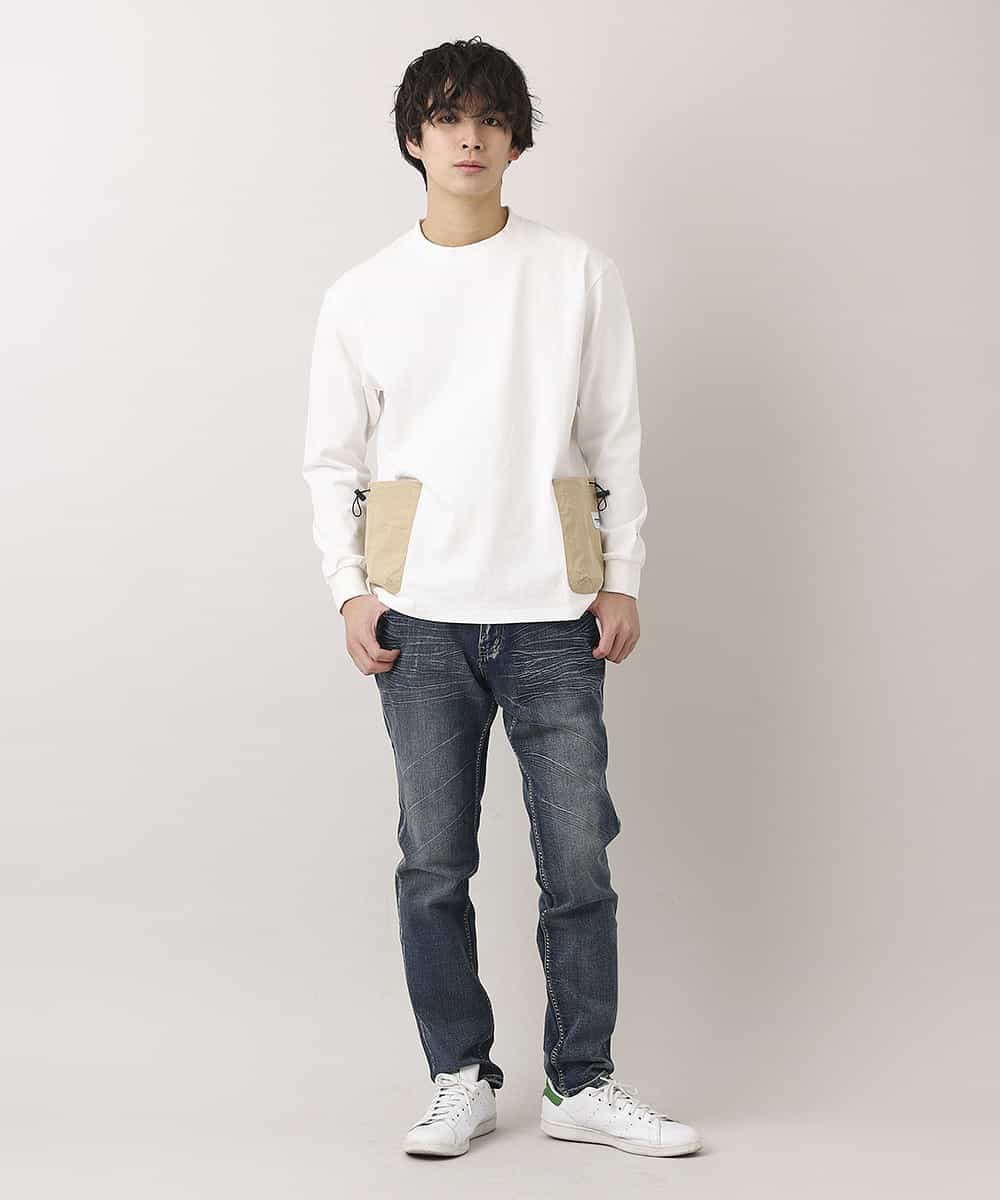 MAKDO04069 MK MICHEL KLEIN HOMME(MKミッシェルクランオム) 【WEB特別プライス】WEB限定商品 ドッキングナイロンポケット ホワイト(90)