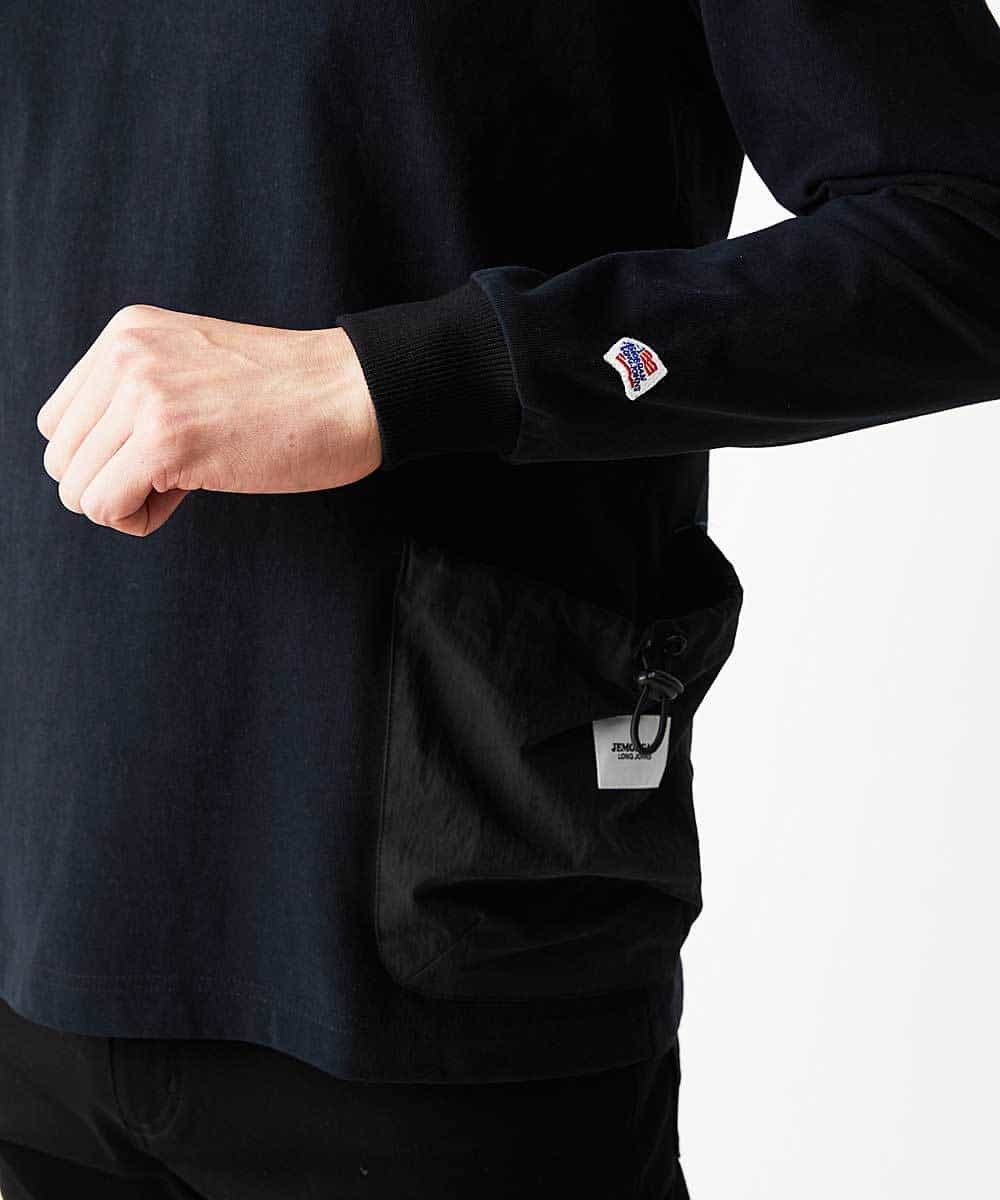 MAKDO04069 MK MICHEL KLEIN HOMME(MKミッシェルクランオム) 【WEB特別プライス】WEB限定商品 ドッキングナイロンポケット ブラック(94)