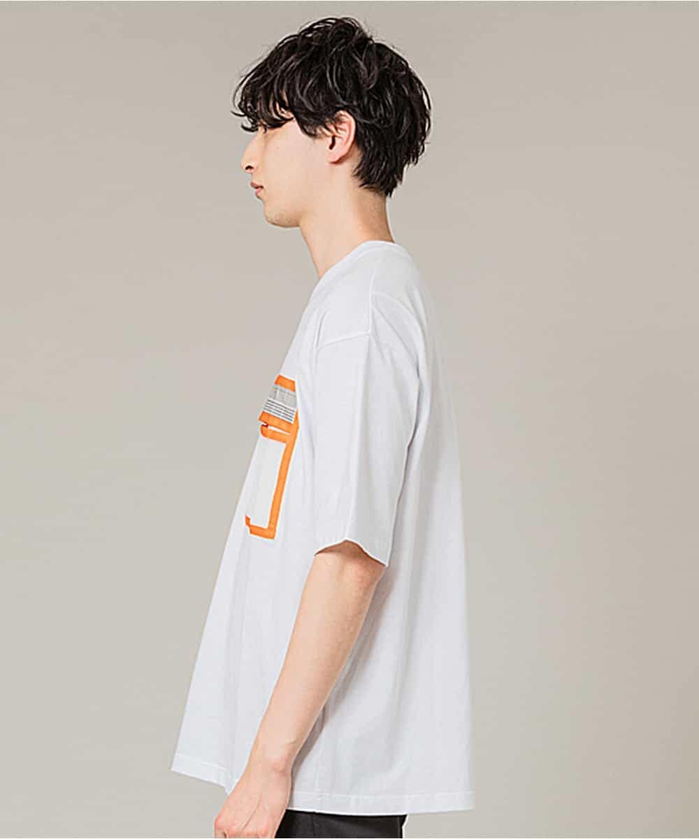MAKGK87054 MK MICHEL KLEIN HOMME(MKミッシェルクランオム) カットソー／スーパーサンクス メッシュポケット ホワイト(90)