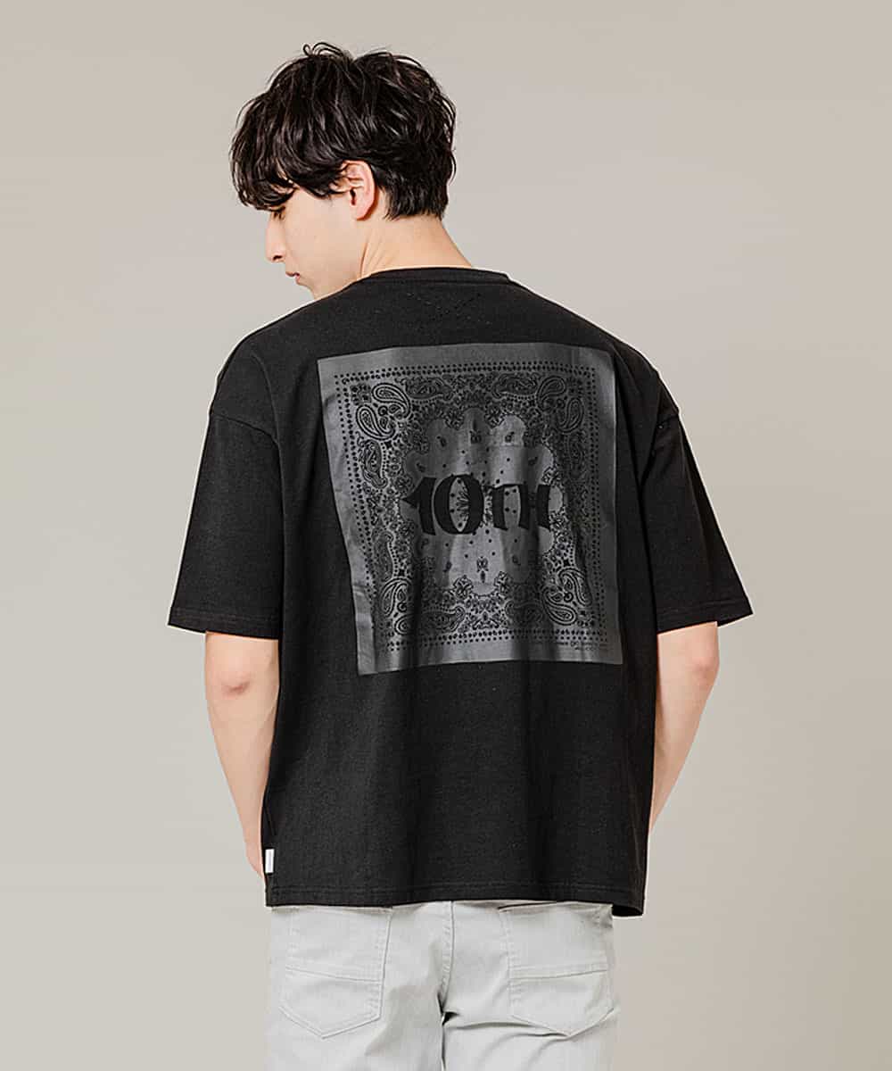 MAKGK89054 MK MICHEL KLEIN HOMME(MKミッシェルクランオム) カットソー／スーパーサンクス バンダナ ブラック(94)