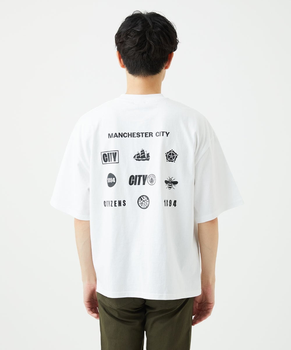 MAKIC42039 MK MICHEL KLEIN HOMME(MKミッシェルクランオム) マンチェスターシティバックプリントTシャツ ホワイト