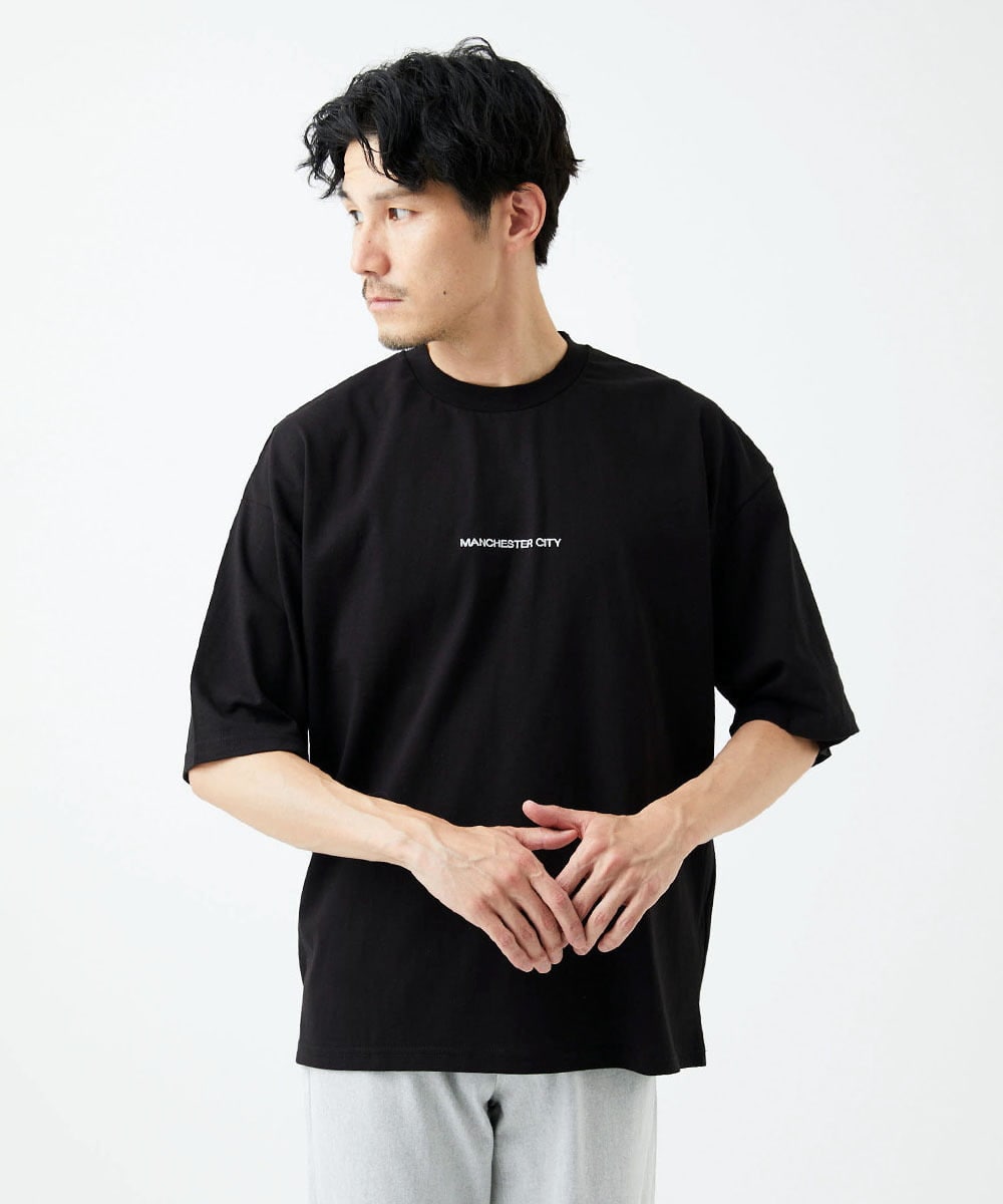 MAKIC42039 MK MICHEL KLEIN HOMME(MKミッシェルクランオム) マンチェスターシティバックプリントTシャツ ブラック