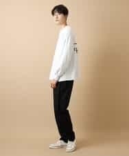 MAKJL80063 MK MICHEL KLEIN HOMME(MKミッシェルクランオム) カットソー／WHITCH WAY BIC　ロング Tシャツ ホワイト