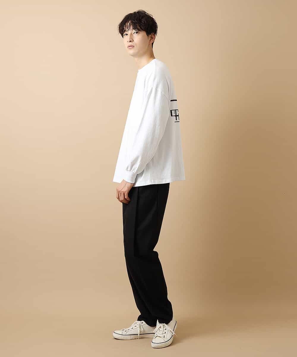 MAKJL80063 MK MICHEL KLEIN HOMME(MKミッシェルクランオム) カットソー／WHITCH WAY BIC　ロング Tシャツ ホワイト