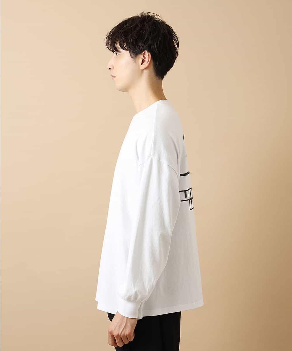 MAKJL80063 MK MICHEL KLEIN HOMME(MKミッシェルクランオム) カットソー／WHITCH WAY BIC　ロング Tシャツ ホワイト