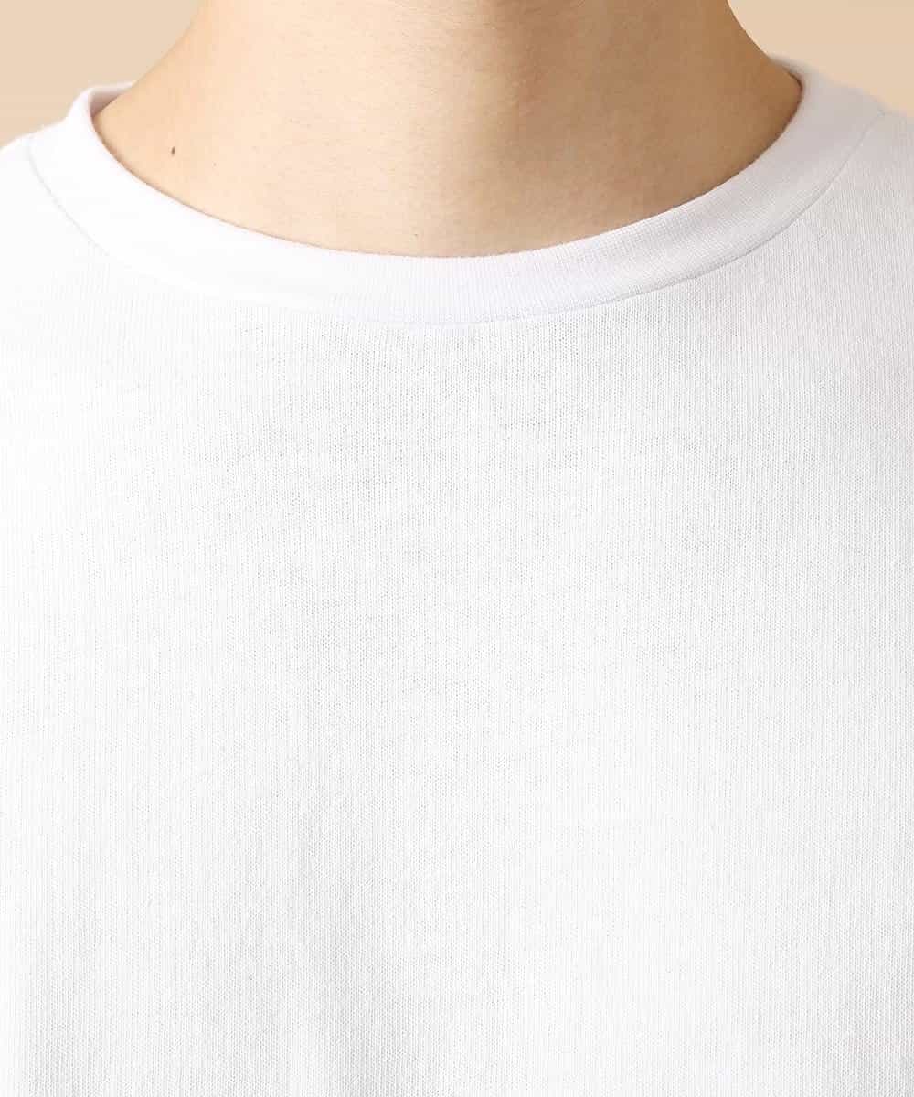 MAKJL80063 MK MICHEL KLEIN HOMME(MKミッシェルクランオム) カットソー／WHITCH WAY BIC　ロング Tシャツ ホワイト