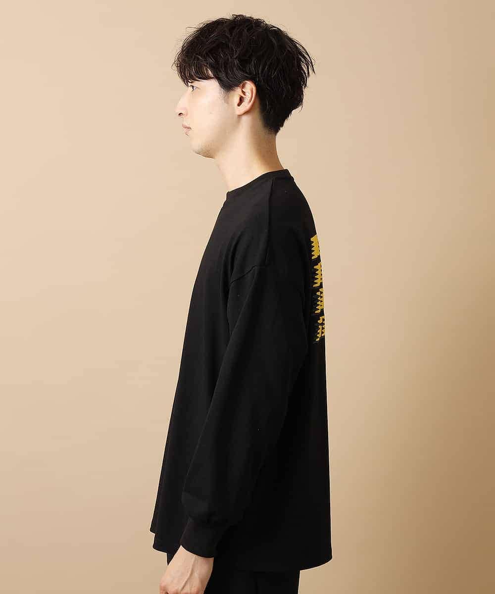 MAKJL81063 MK MICHEL KLEIN HOMME(MKミッシェルクランオム) カットソー／MORE HASTE LESS SPEED BIC ロング Tシャツ ブラック
