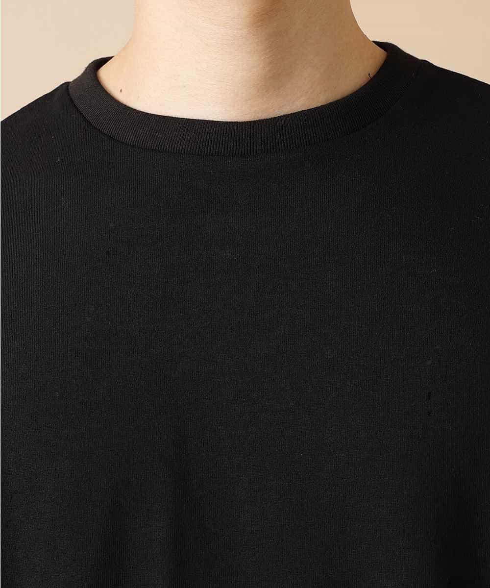 MAKJL81063 MK MICHEL KLEIN HOMME(MKミッシェルクランオム) カットソー／MORE HASTE LESS SPEED BIC ロング Tシャツ ブラック