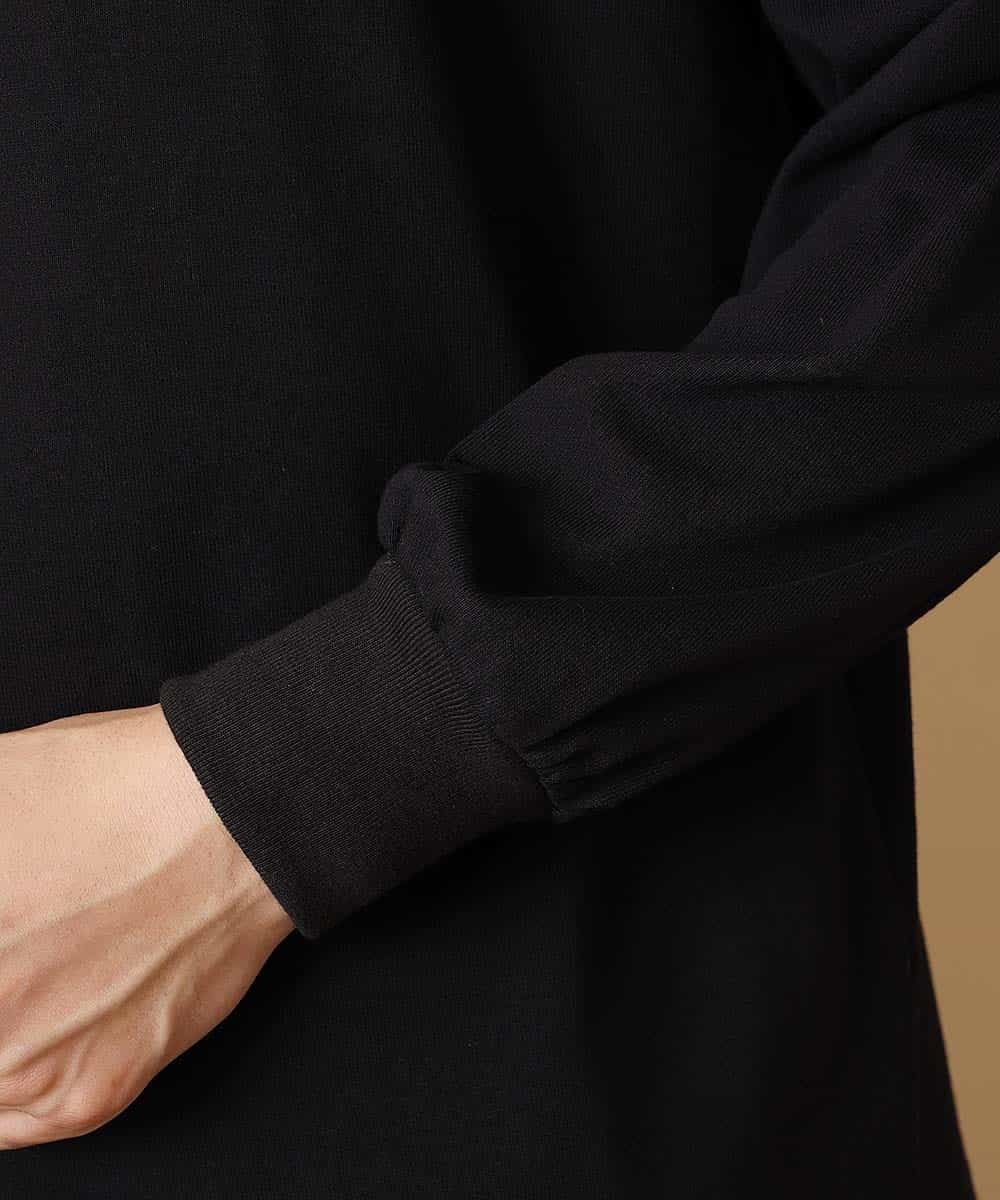 MAKJL81063 MK MICHEL KLEIN HOMME(MKミッシェルクランオム) カットソー／MORE HASTE LESS SPEED BIC ロング Tシャツ ブラック