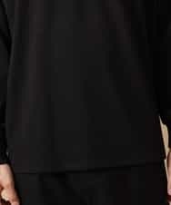 MAKJL81063 MK MICHEL KLEIN HOMME(MKミッシェルクランオム) カットソー／MORE HASTE LESS SPEED BIC ロング Tシャツ ブラック