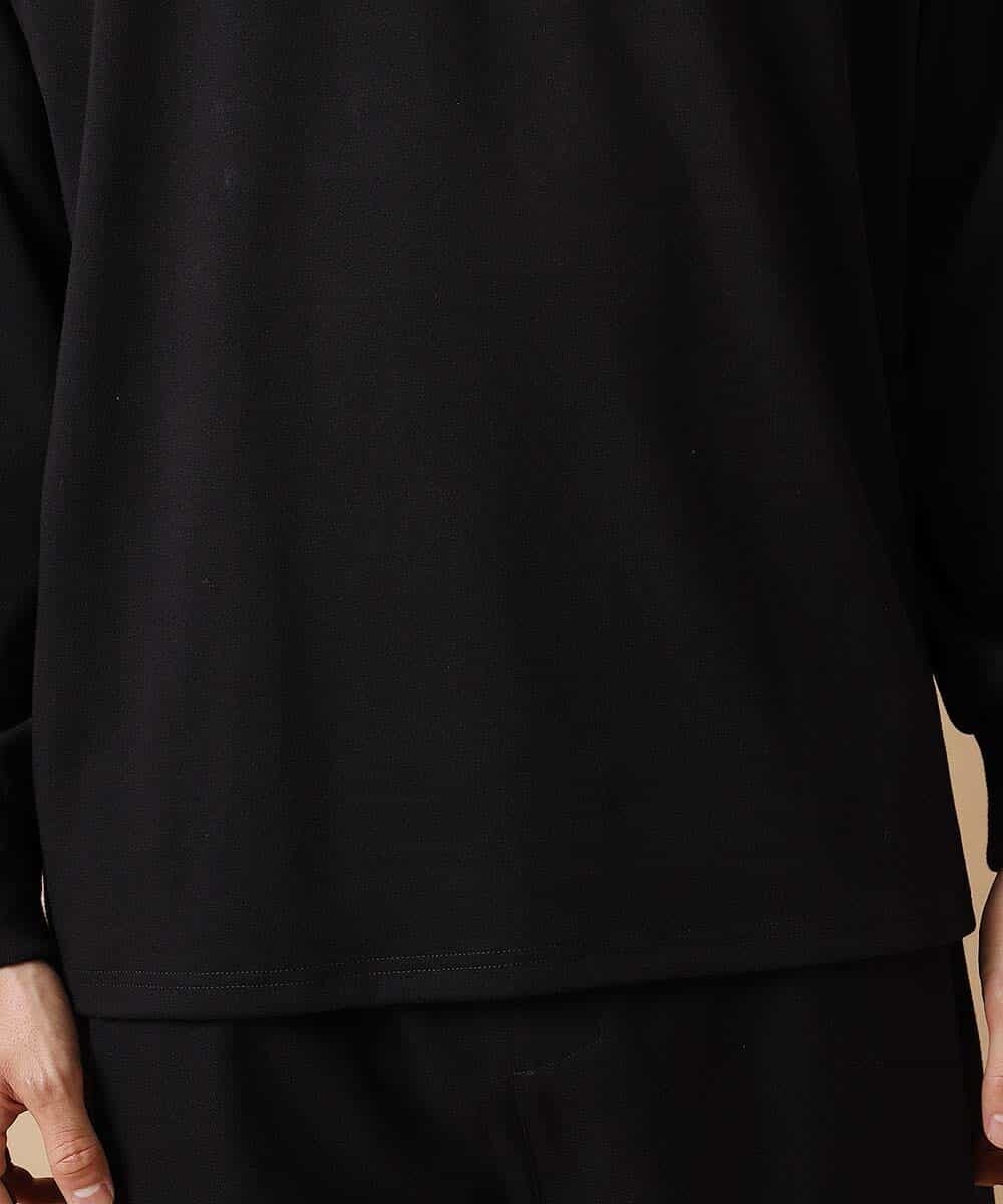 MAKJL81063 MK MICHEL KLEIN HOMME(MKミッシェルクランオム) カットソー／MORE HASTE LESS SPEED BIC ロング Tシャツ ブラック
