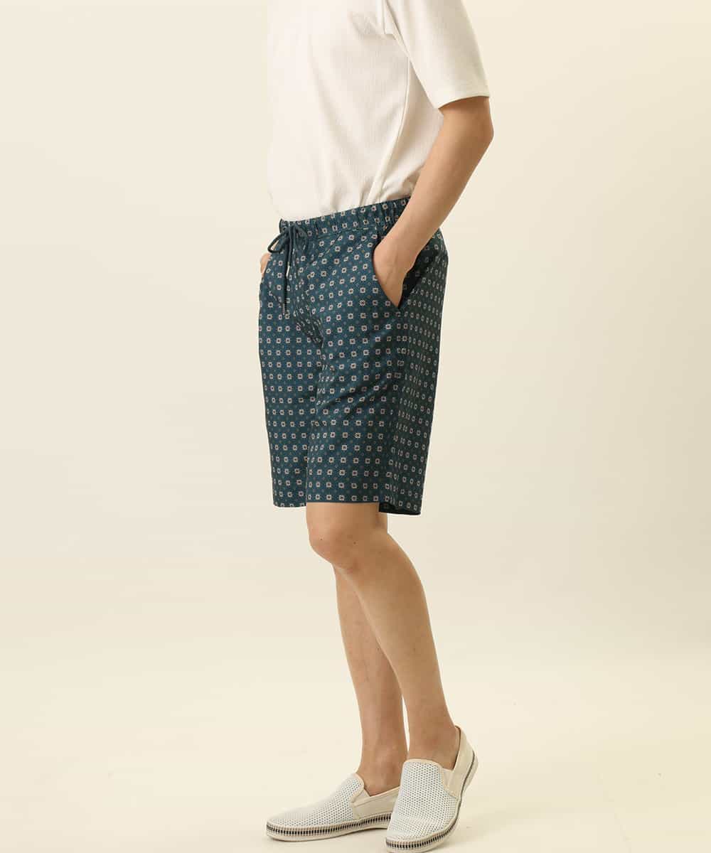 MALGQ13059 MK MICHEL KLEIN HOMME(MKミッシェルクランオム) アソート柄ショートパンツ グリーン
