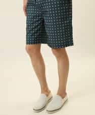 MALGQ13059 MK MICHEL KLEIN HOMME(MKミッシェルクランオム) アソート柄ショートパンツ グリーン