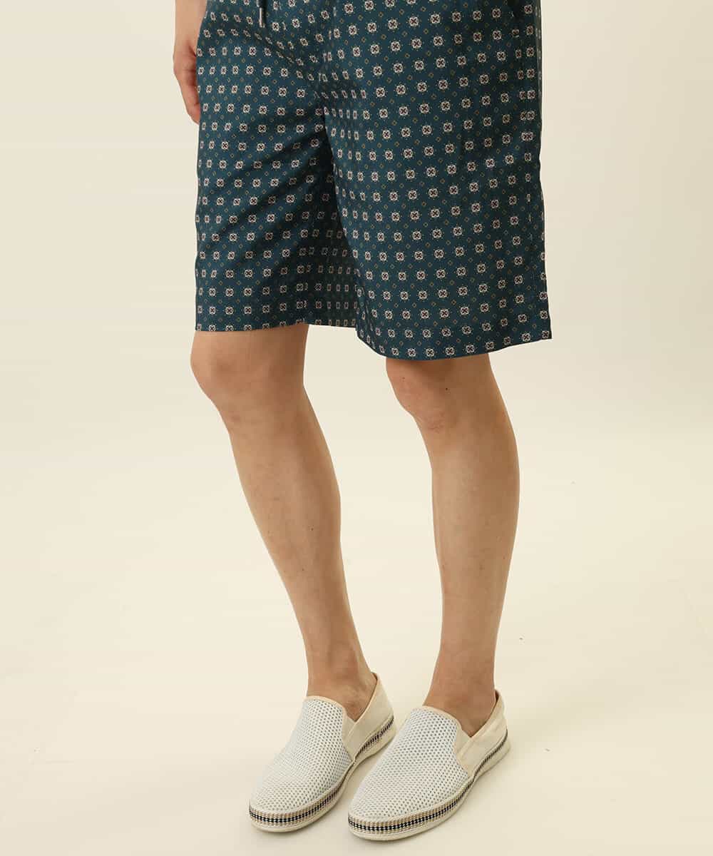 MALGQ13059 MK MICHEL KLEIN HOMME(MKミッシェルクランオム) アソート柄ショートパンツ グリーン