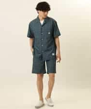 MALGQ13059 MK MICHEL KLEIN HOMME(MKミッシェルクランオム) アソート柄ショートパンツ グリーン