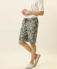 MALGQ13059 MK MICHEL KLEIN HOMME(MKミッシェルクランオム) アソート柄ショートパンツ ゴールド
