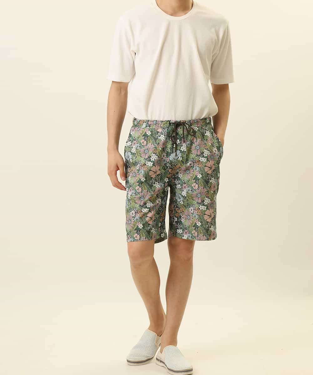 MALGQ13059 MK MICHEL KLEIN HOMME(MKミッシェルクランオム) アソート柄ショートパンツ ゴールド