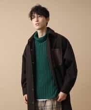MAUAO88180 MK MICHEL KLEIN HOMME(MKミッシェルクランオム) ロングシャツコート ブラウン
