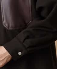 MAUAO88180 MK MICHEL KLEIN HOMME(MKミッシェルクランオム) ロングシャツコート ブラウン